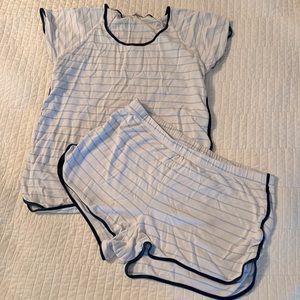 Lake Short pajama set M marine blue